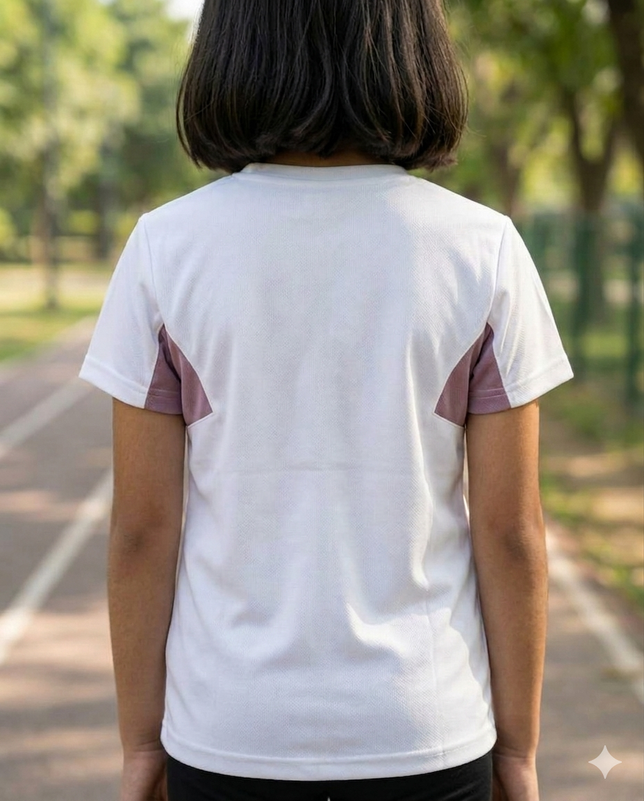 PlayPro White Girls Tee