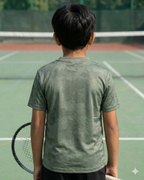 Core  Jacquard Olive Boys Tee
