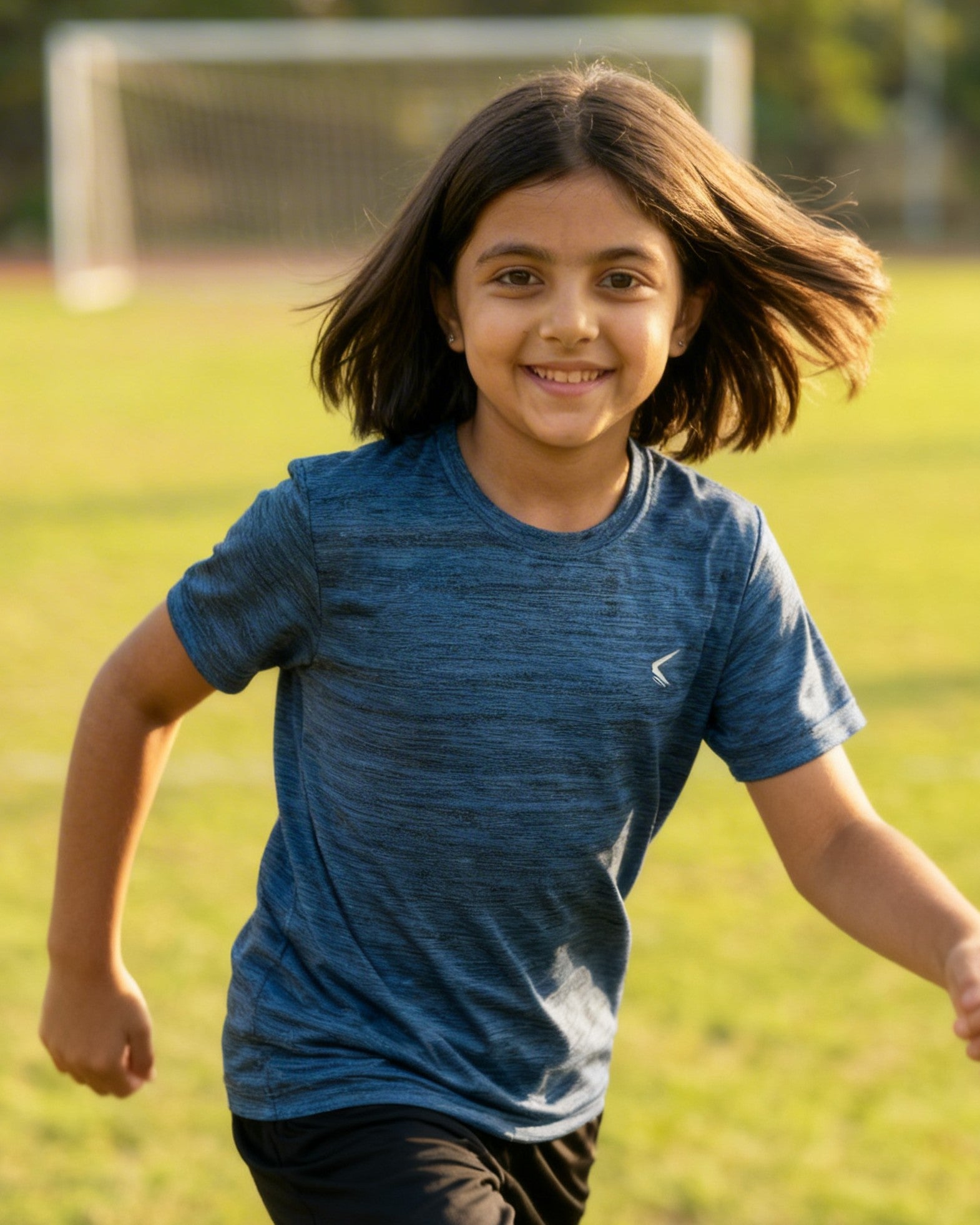 Navy Girls Tee