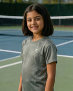 Core  Jacquard Olive Girls Tee