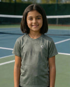 Core  Jacquard Olive Girls Tee